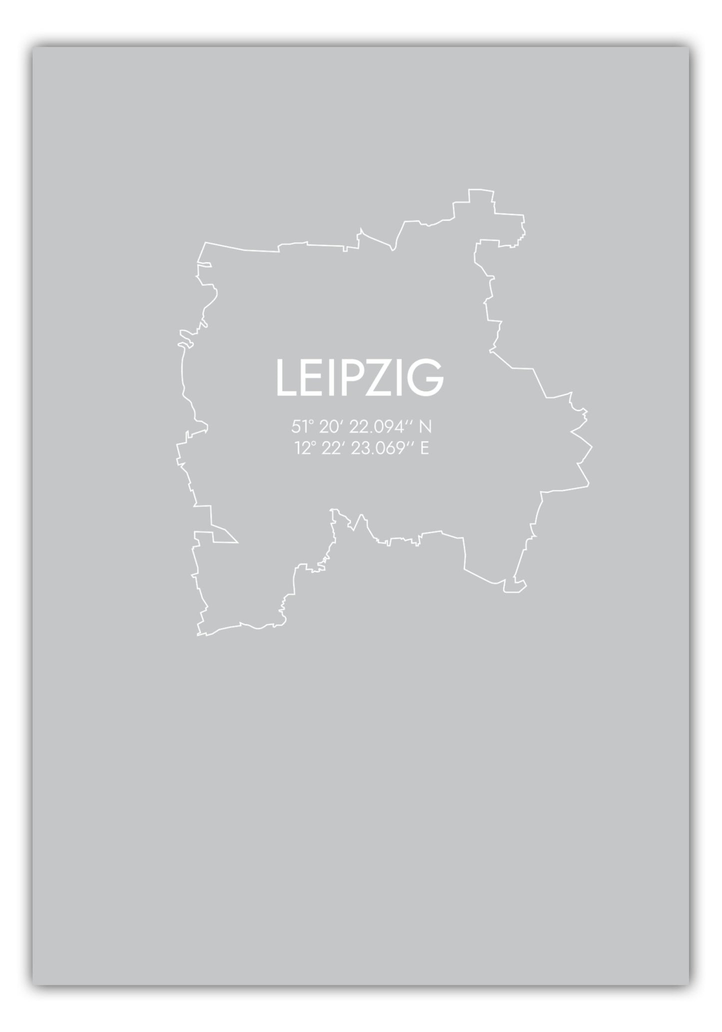 Poster Leipzig Koordinaten #7