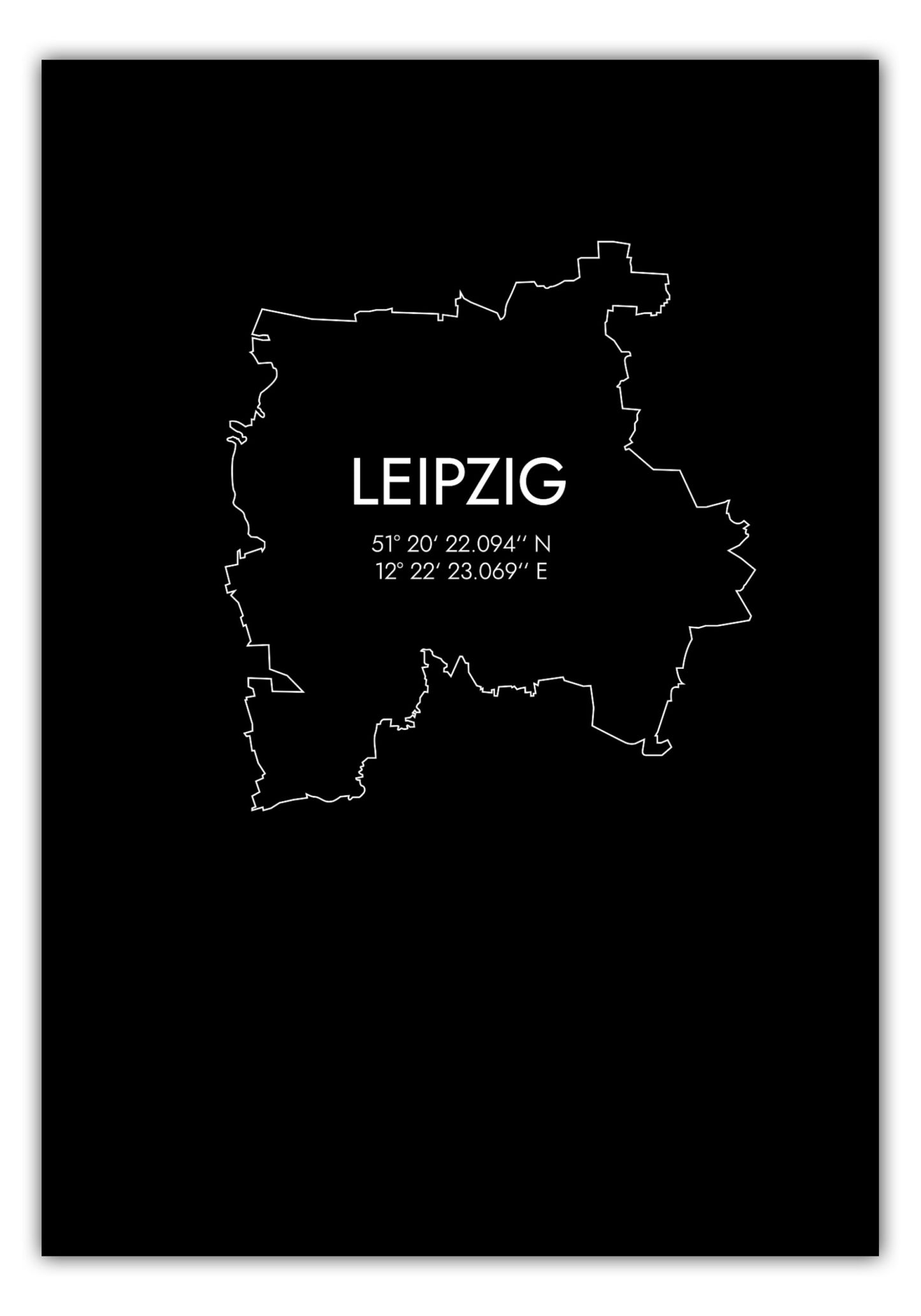Poster Leipzig Koordinaten #7