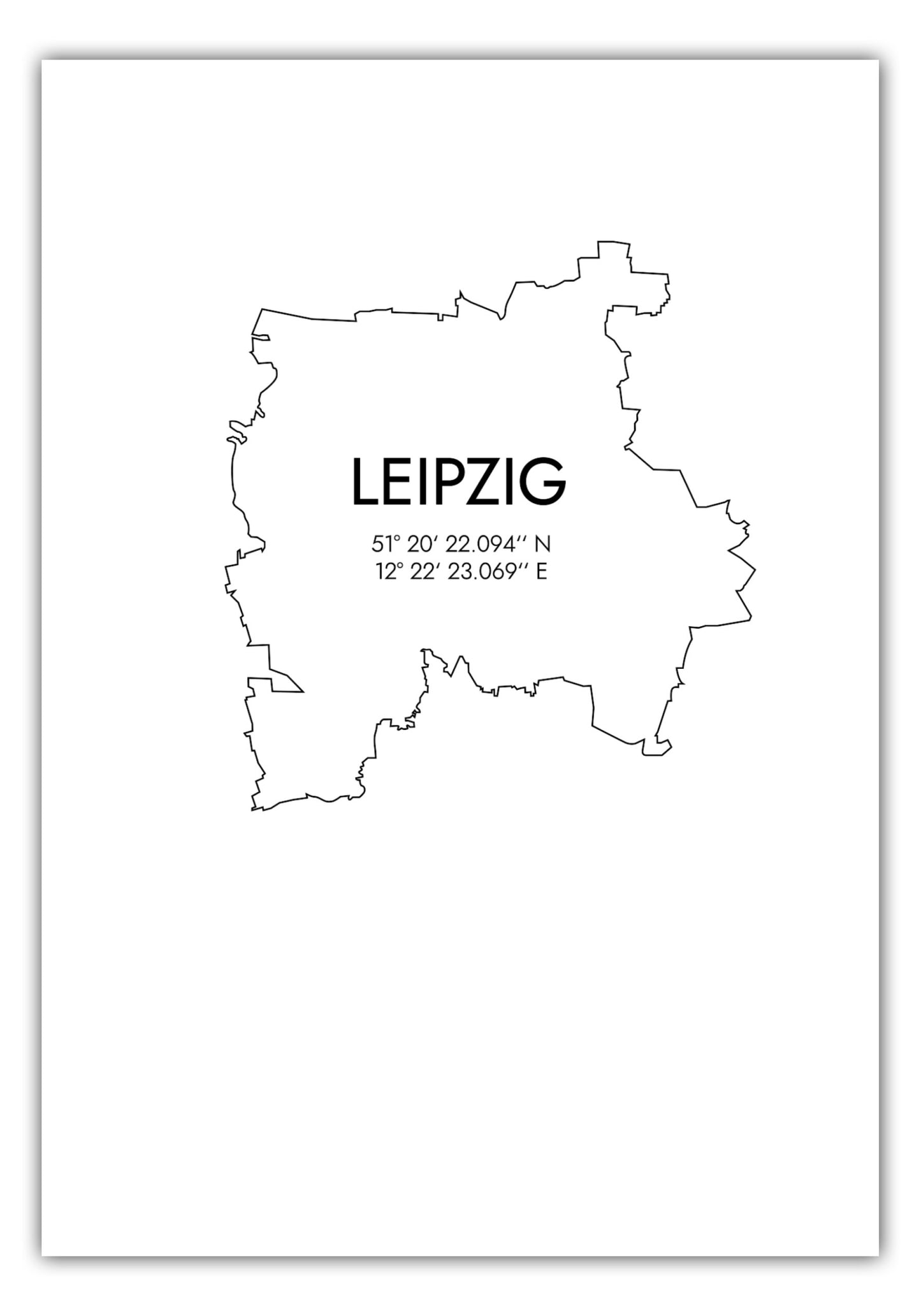 Poster Leipzig Koordinaten #7