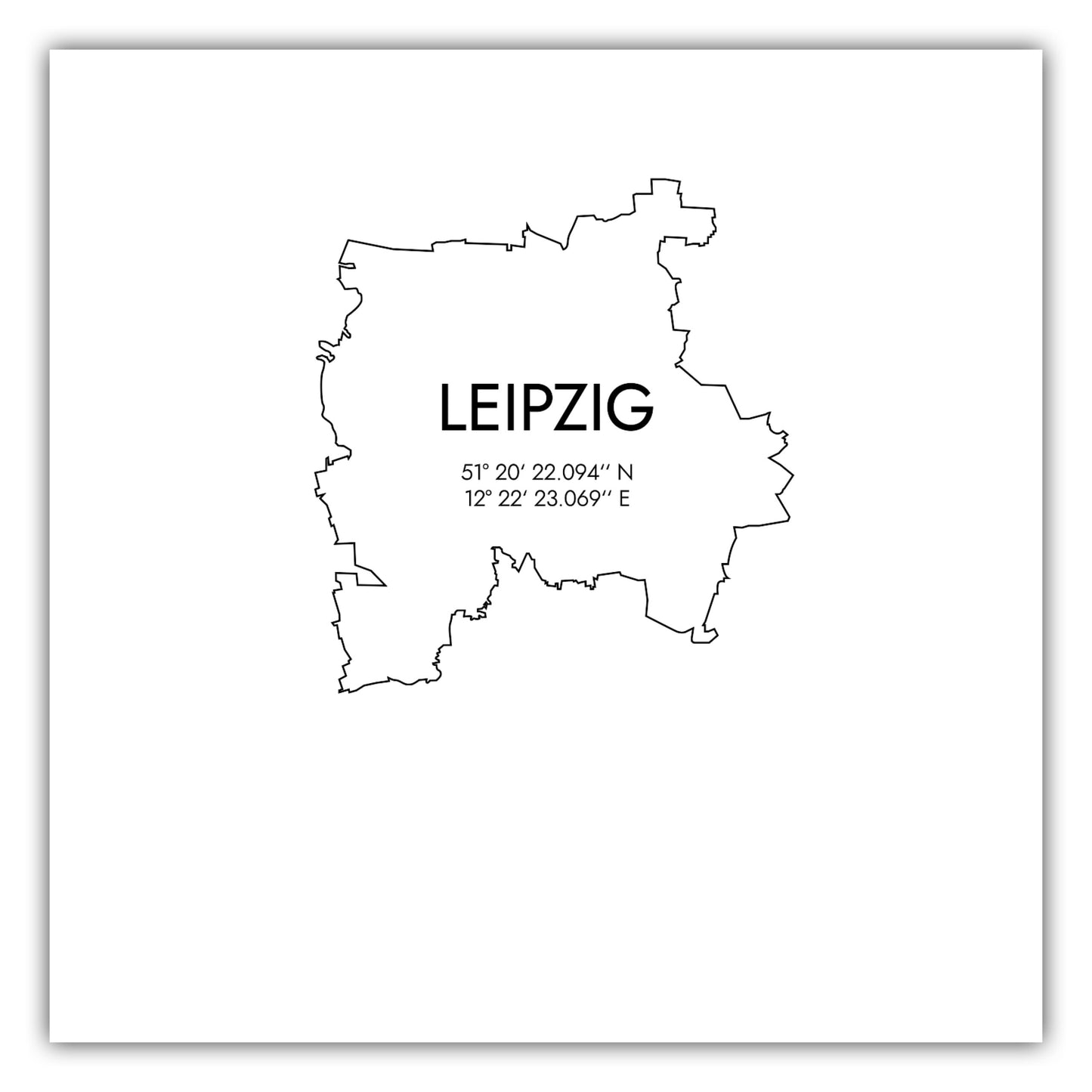 Poster Leipzig Koordinaten #7