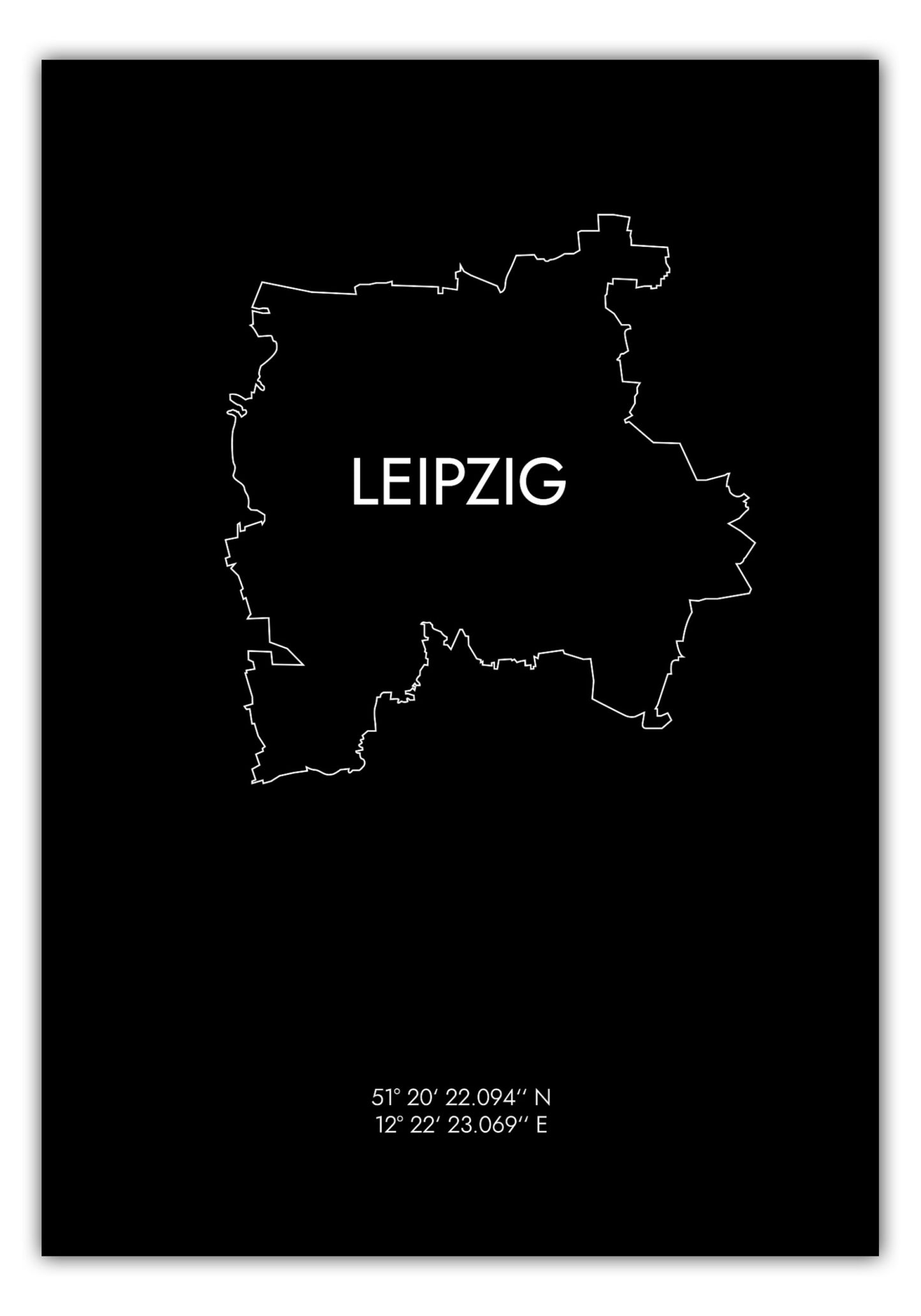 Poster Leipzig Koordinaten #8