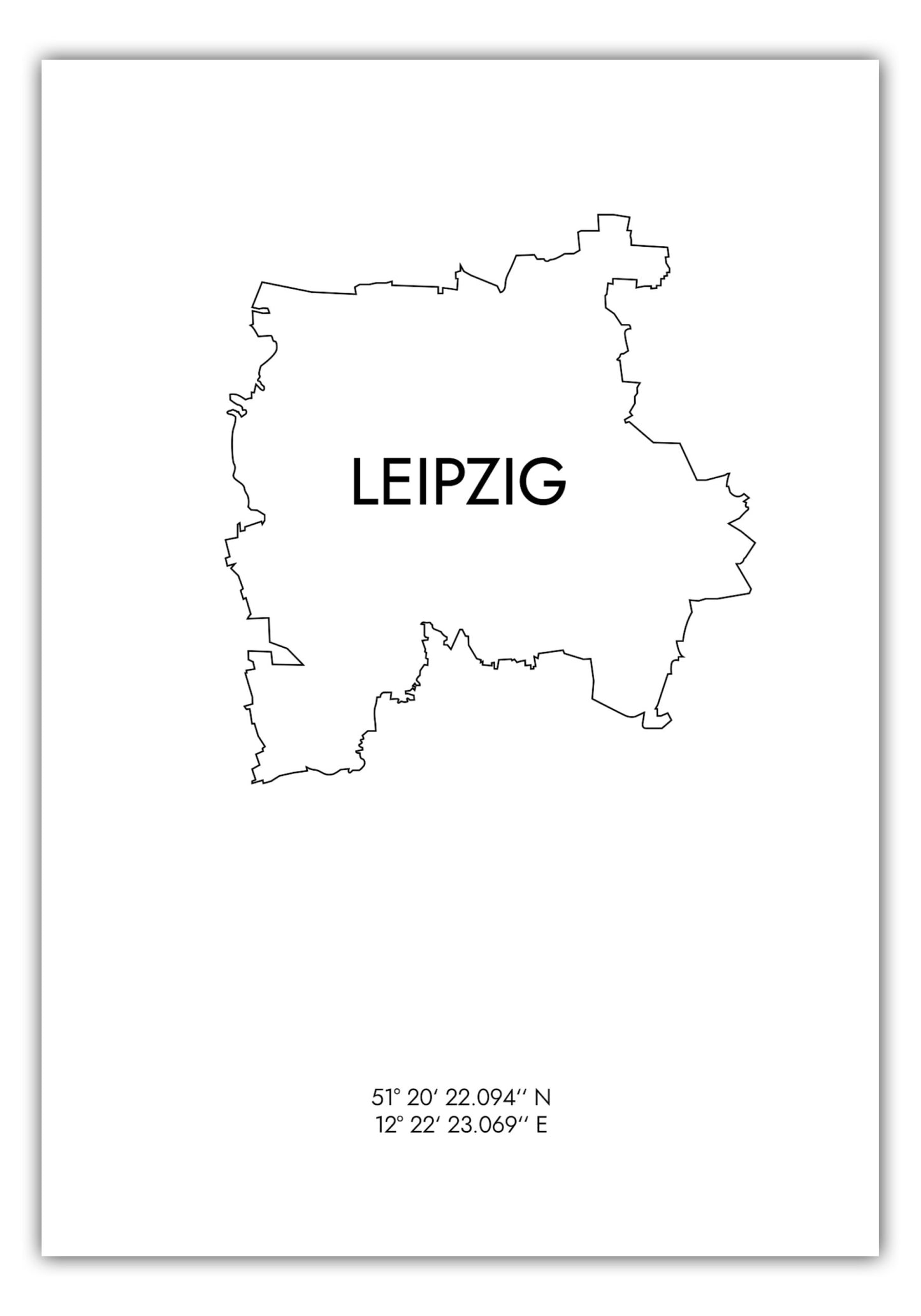 Poster Leipzig Koordinaten #8