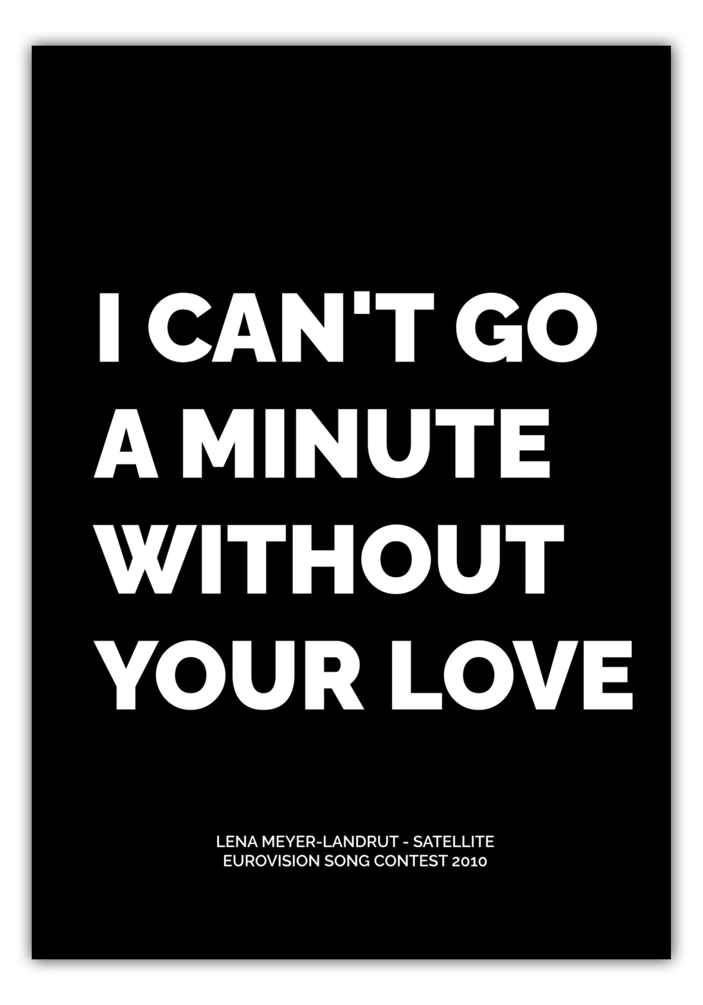 Poster Lena Meyer-Landrut - Satellite (2010)