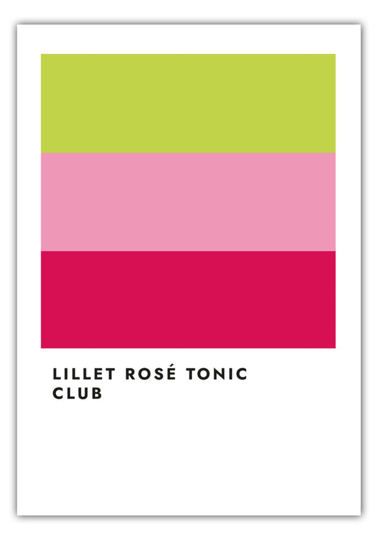Poster Lillet Rosé Tonic Club