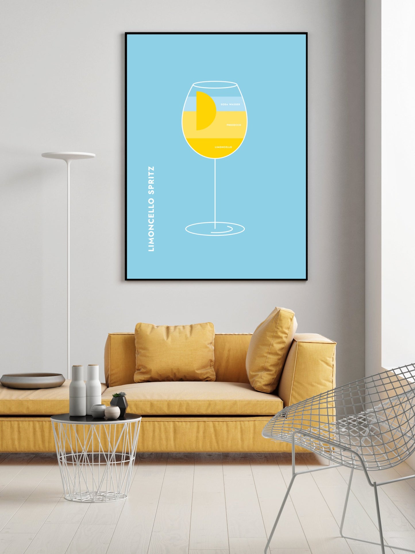 Poster Limoncello Spritz im Glas