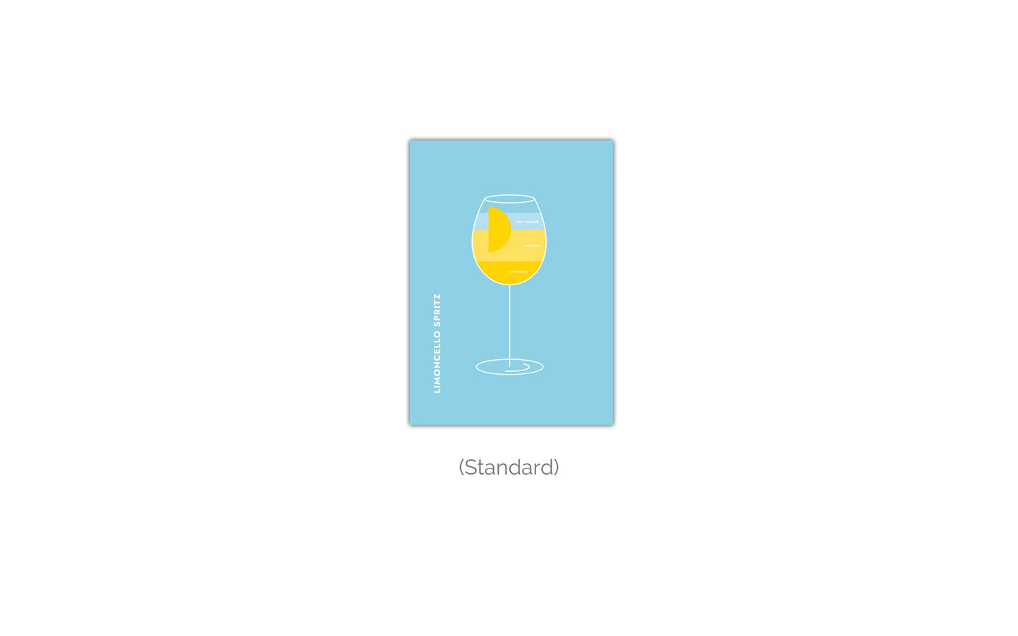 Poster Limoncello Spritz im Glas