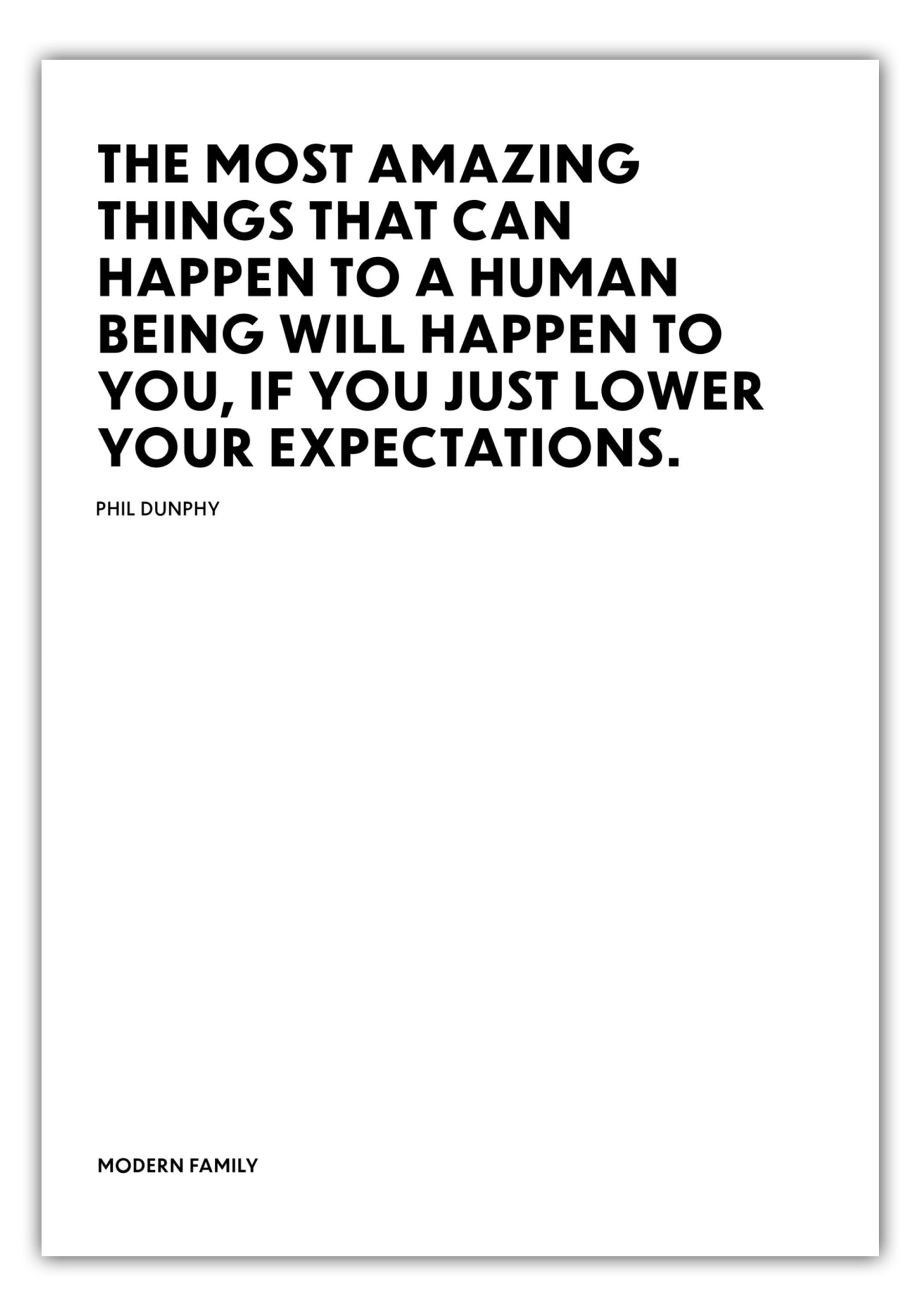 Poster Lower your expectations - Phil Dunphy - Modern Family