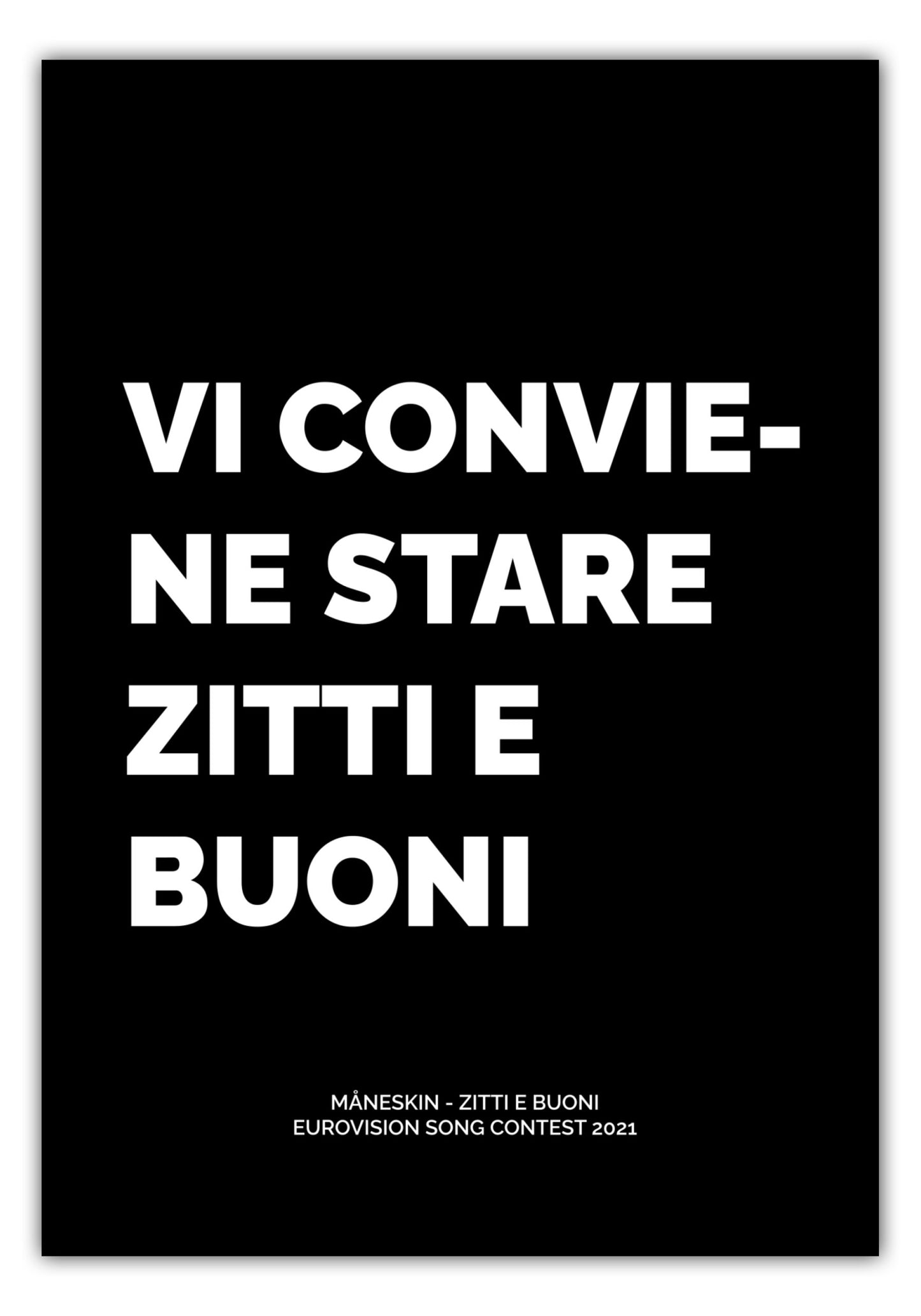 Poster Måneskin - Zitti E Buoni (2021) #2