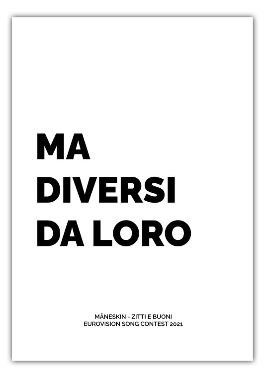 Poster Måneskin - Zitti E Buoni (2021)