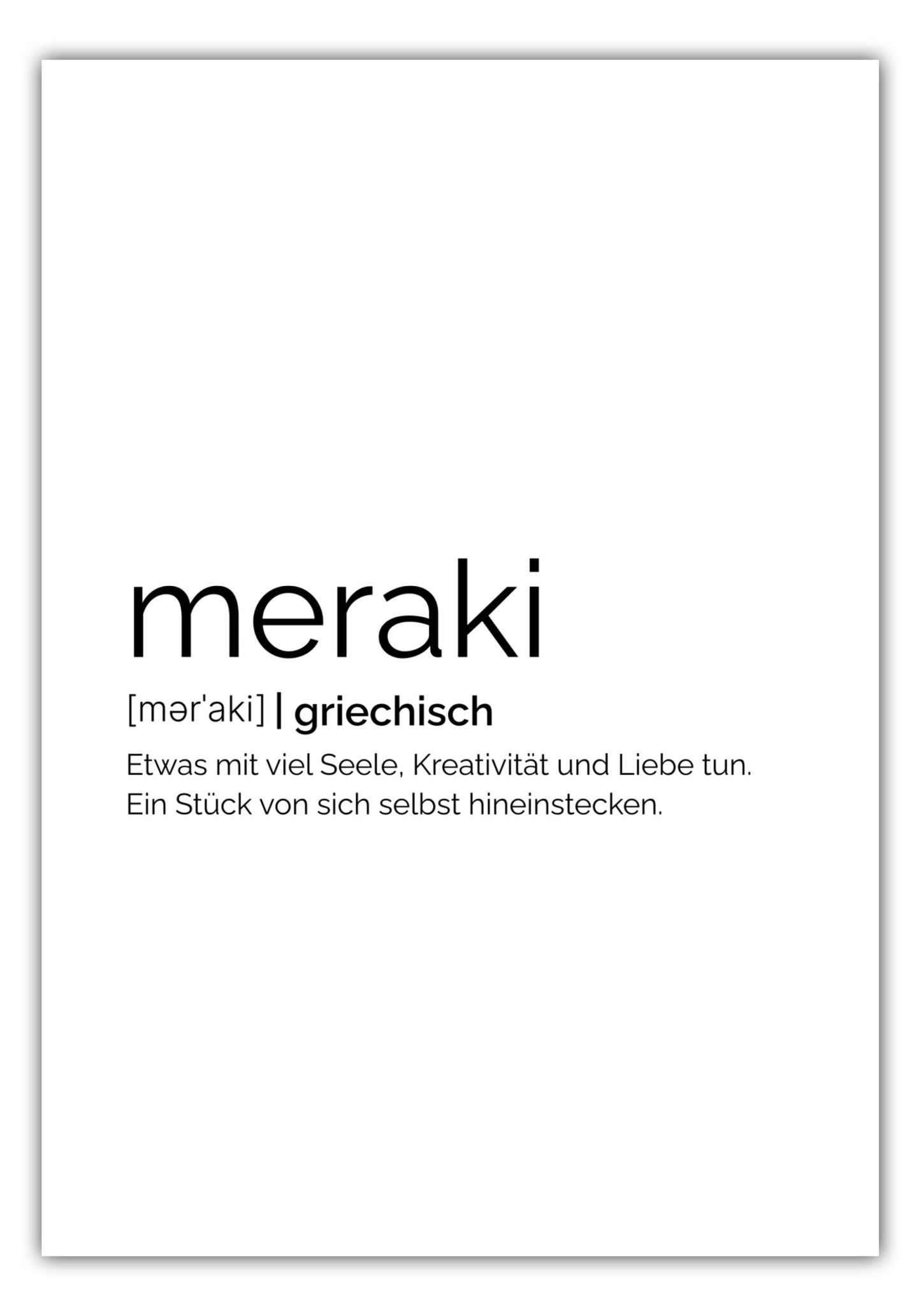 Poster Meraki