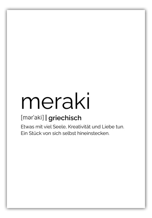 Poster Meraki