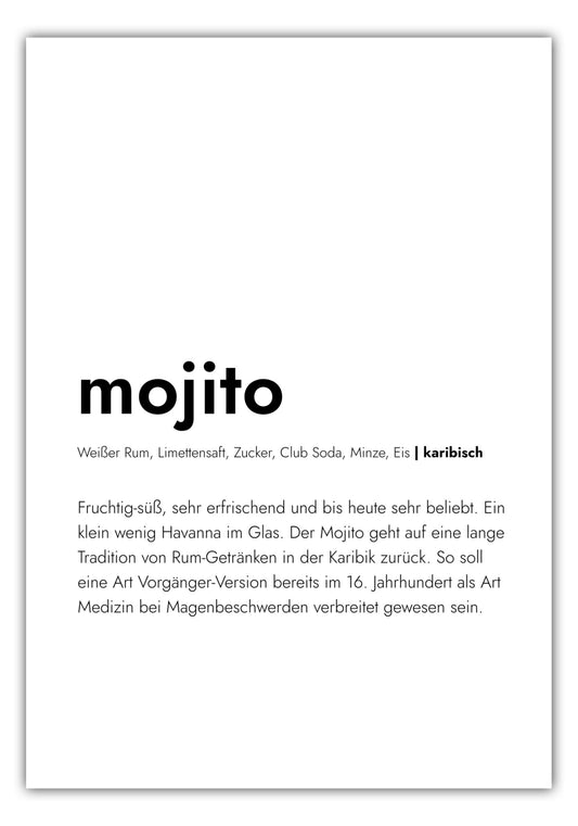Poster Mojito - Definition