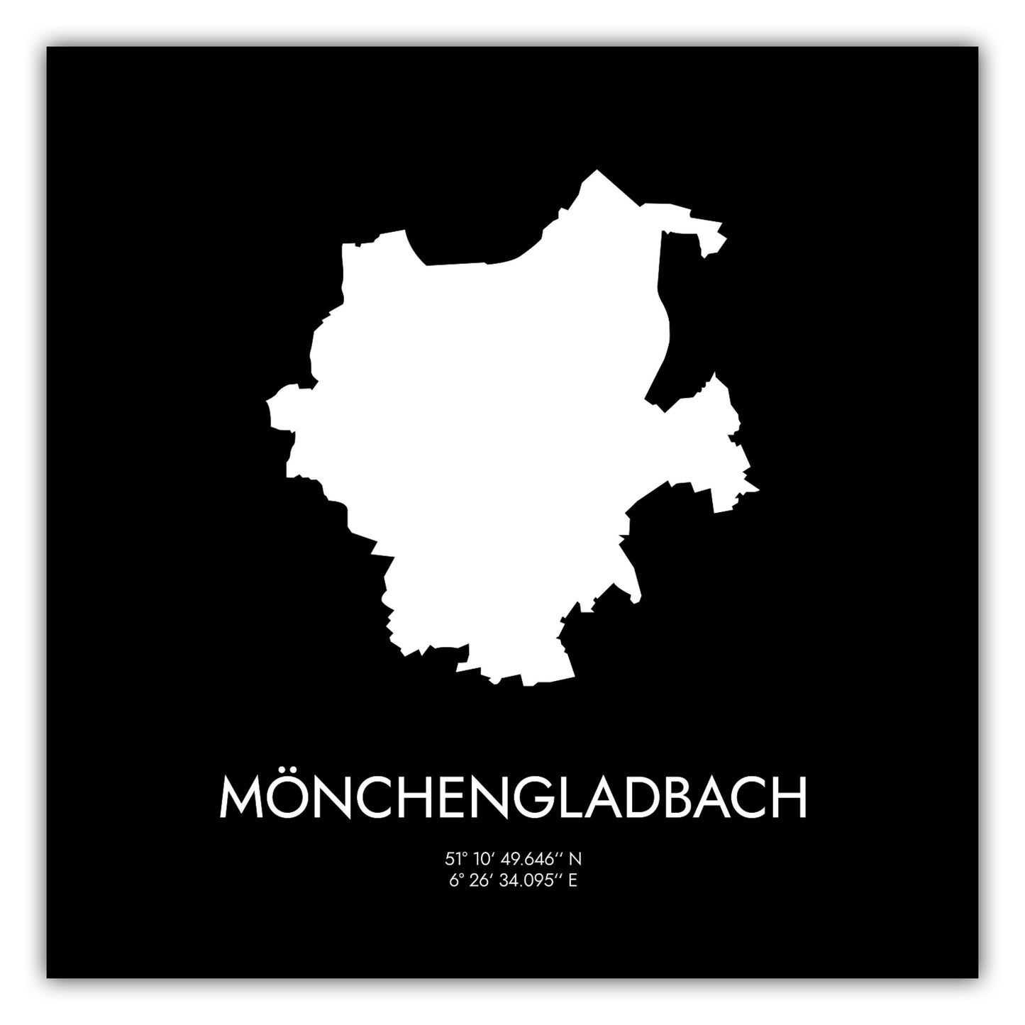 Poster Mönchengladbach Koordinaten #3