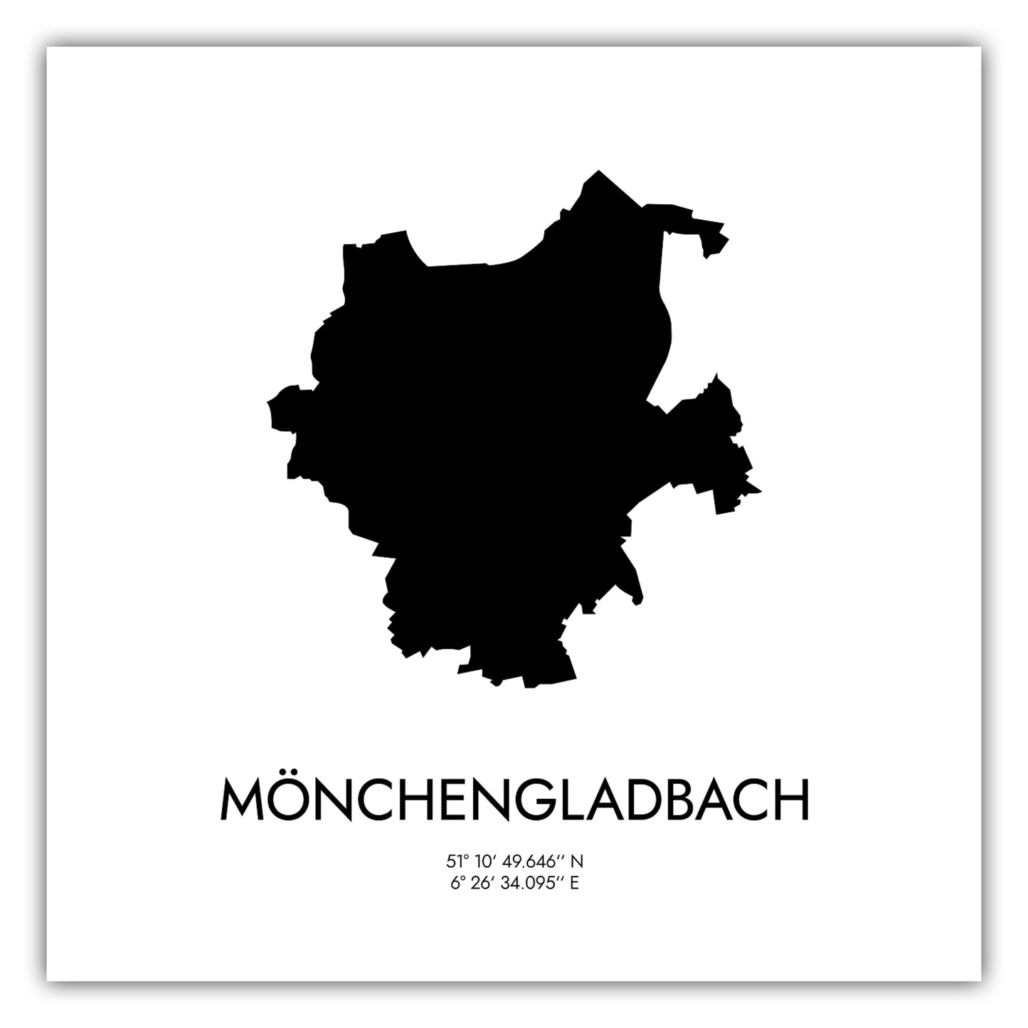 Poster Mönchengladbach Koordinaten #3