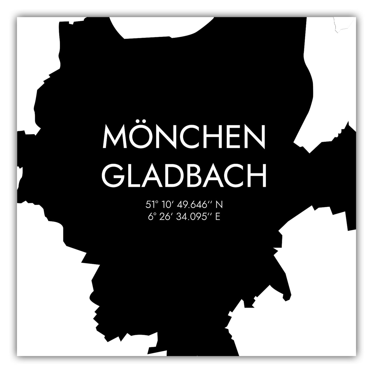 Poster Mönchengladbach Koordinaten #5