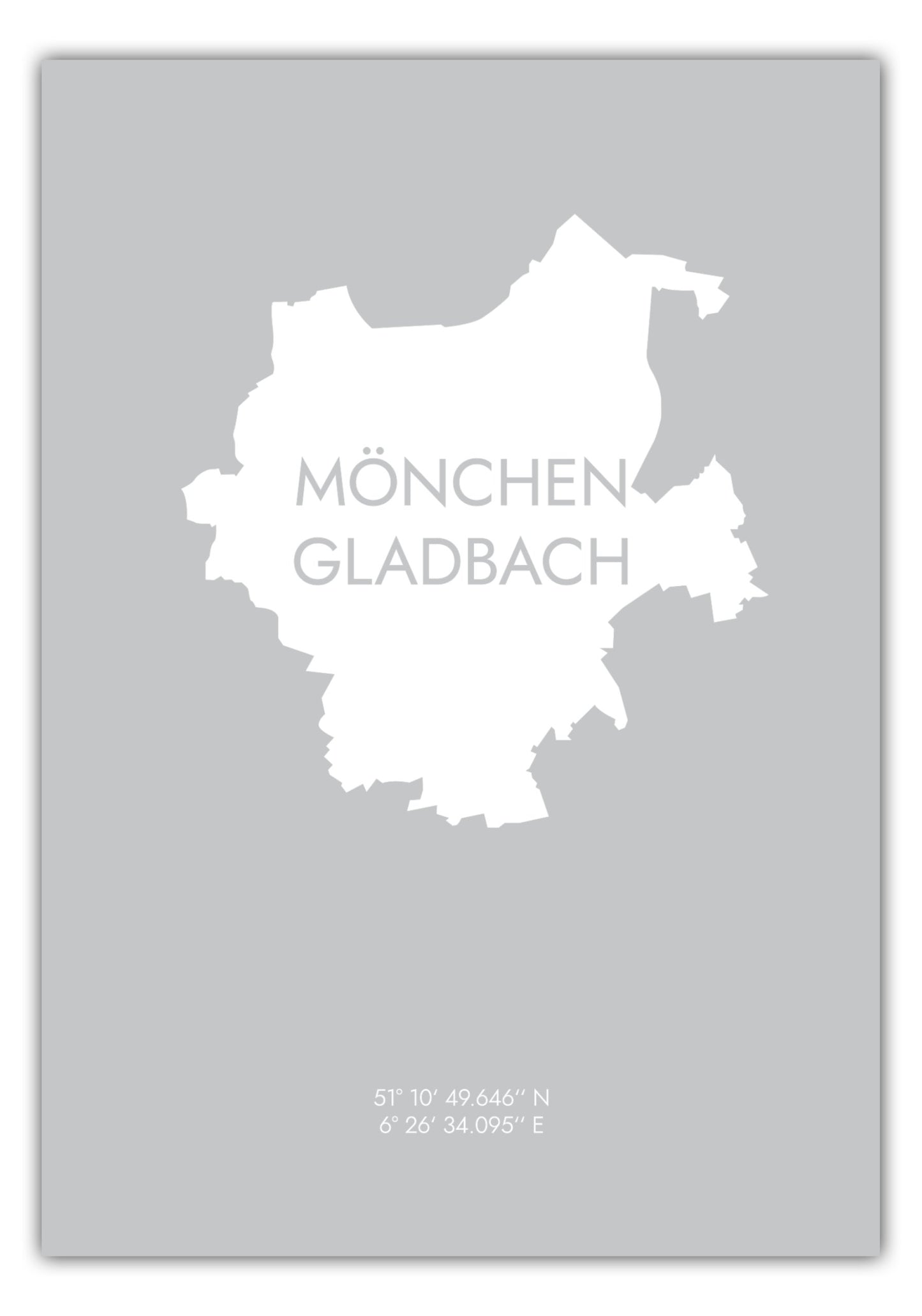 Poster Mönchengladbach Koordinaten #6