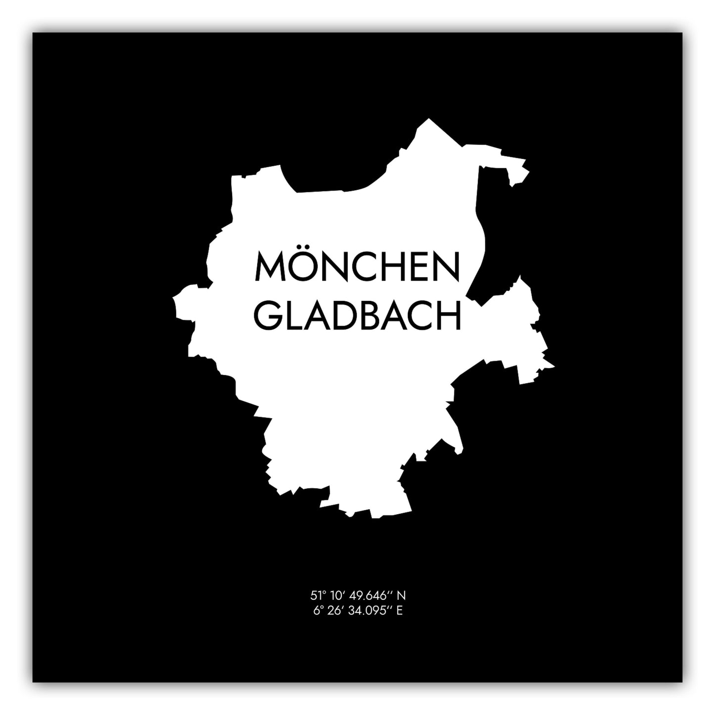 Poster Mönchengladbach Koordinaten #6