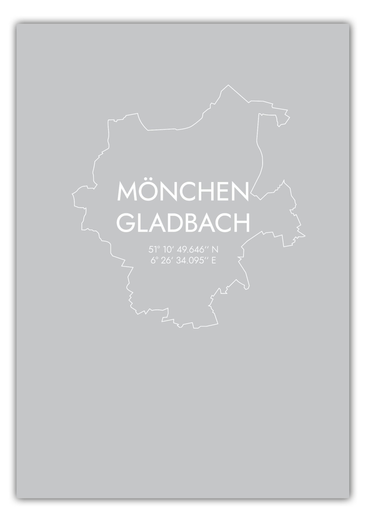 Poster Mönchengladbach Koordinaten #7