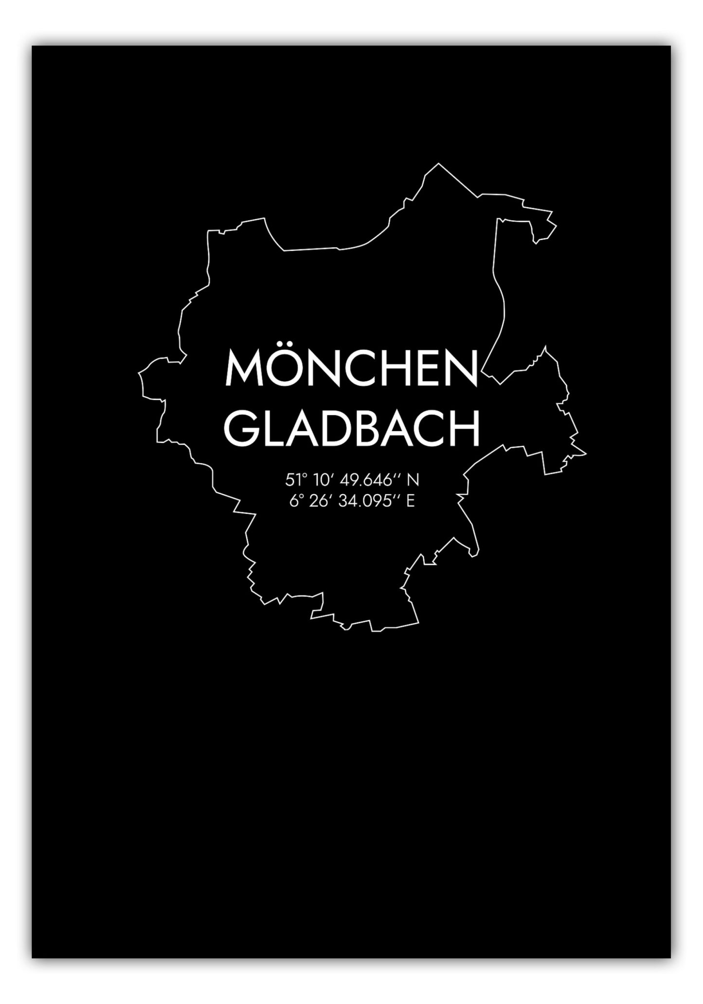 Poster Mönchengladbach Koordinaten #7