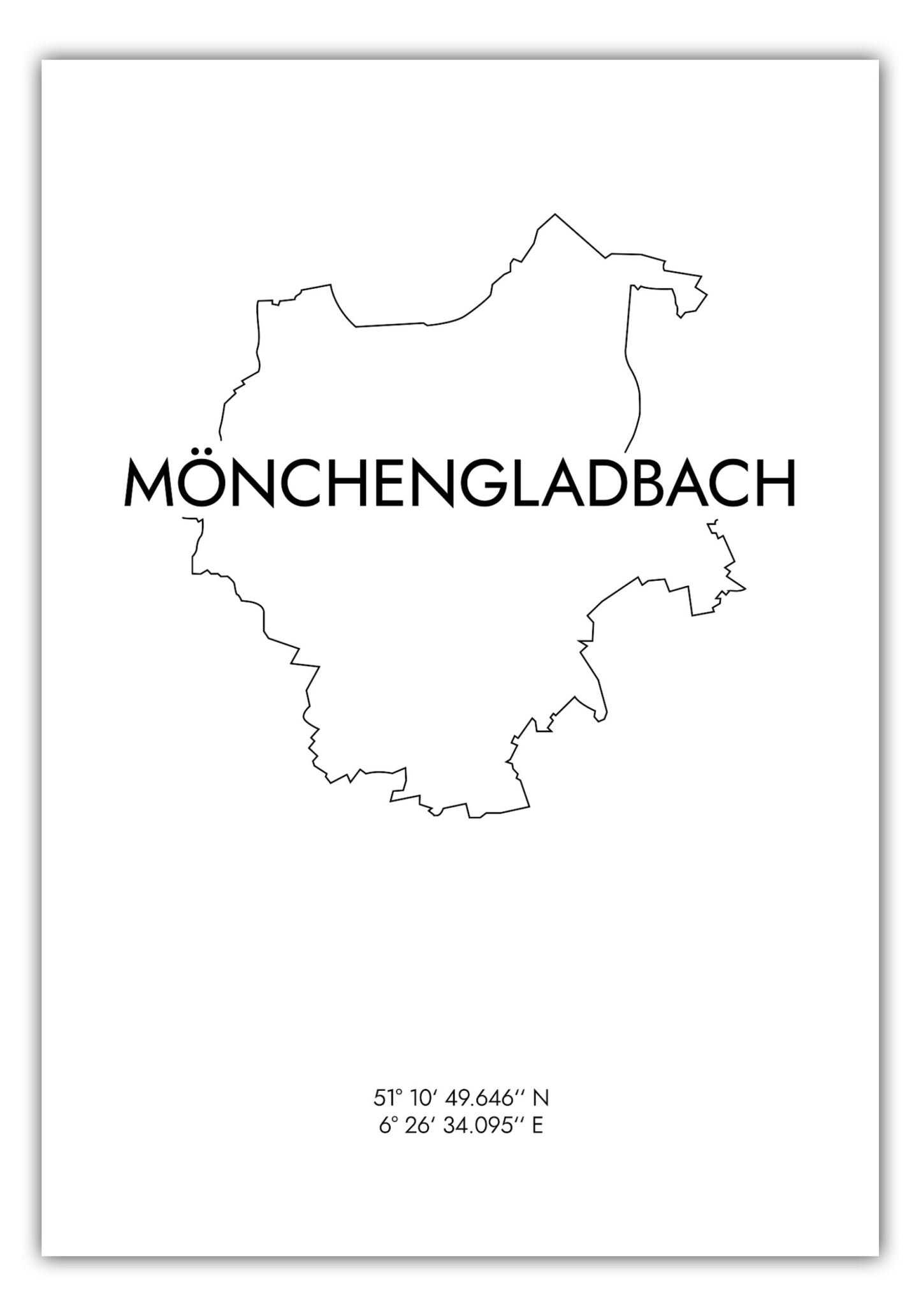 Poster Mönchengladbach Koordinaten #8