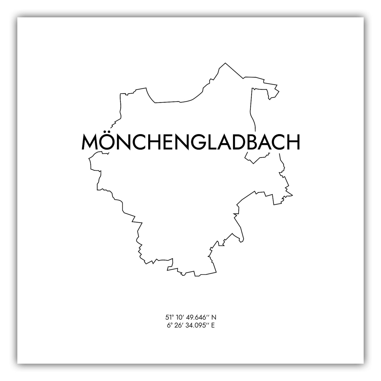 Poster Mönchengladbach Koordinaten #8