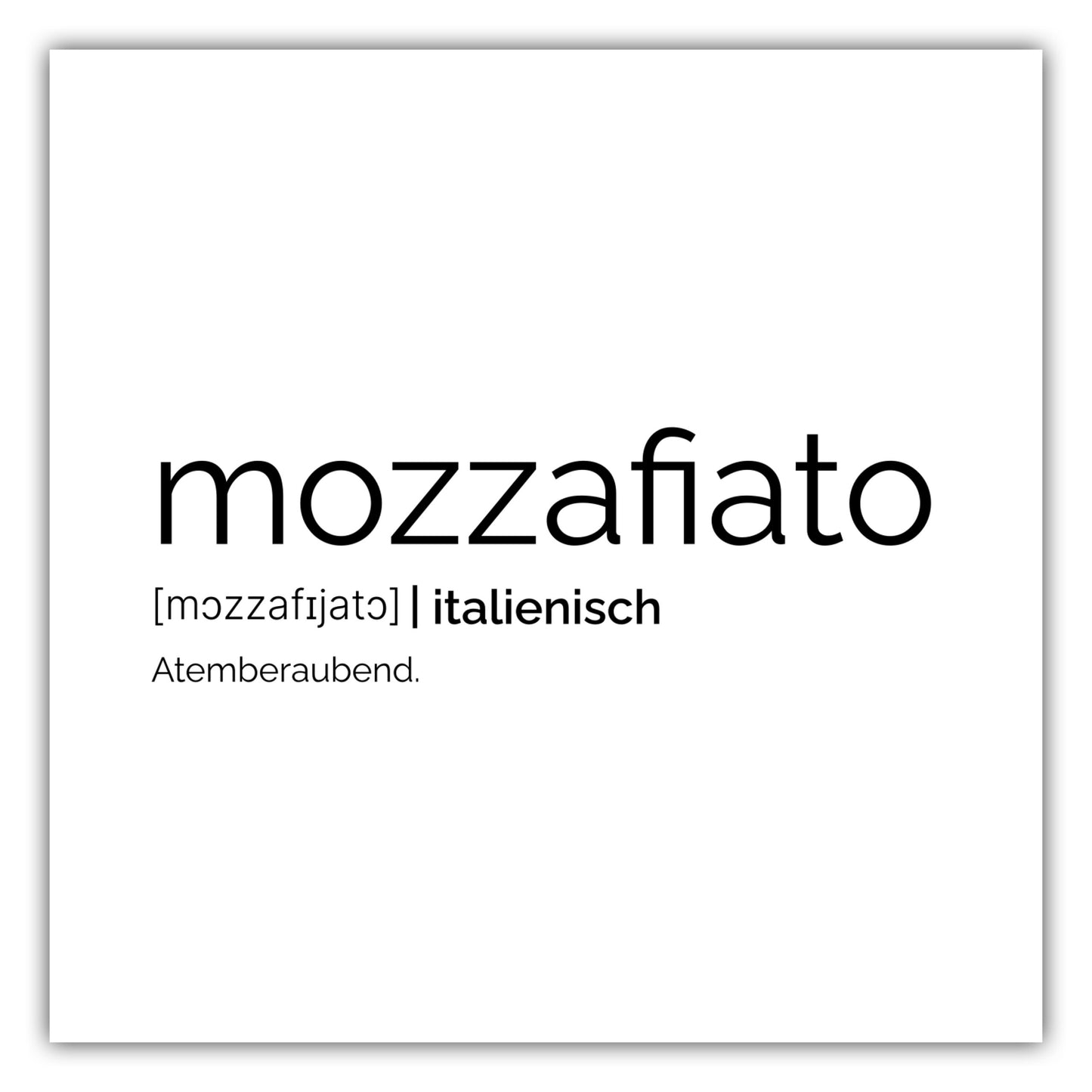 Poster Mozzafiato