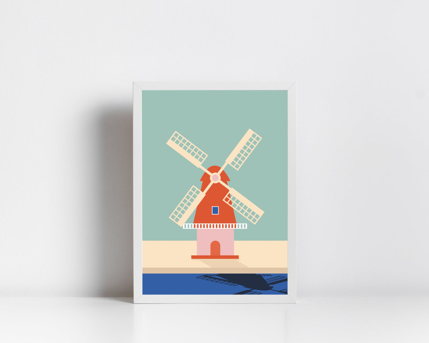 Poster Mühle am Wasser - Dreamy Dutch Collection