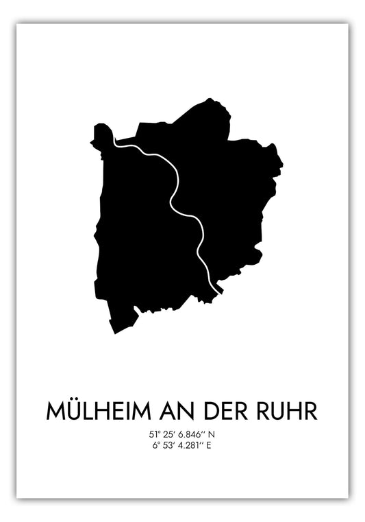 Poster Mülheim Koordinaten #3