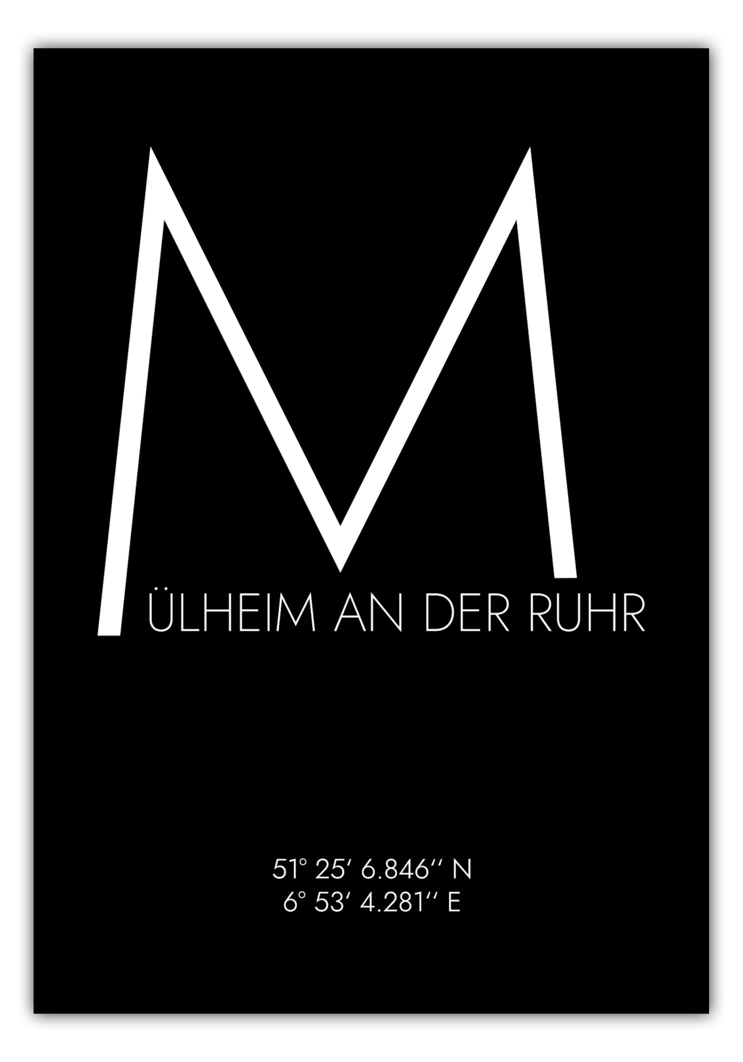 Poster Mülheim Koordinaten #4