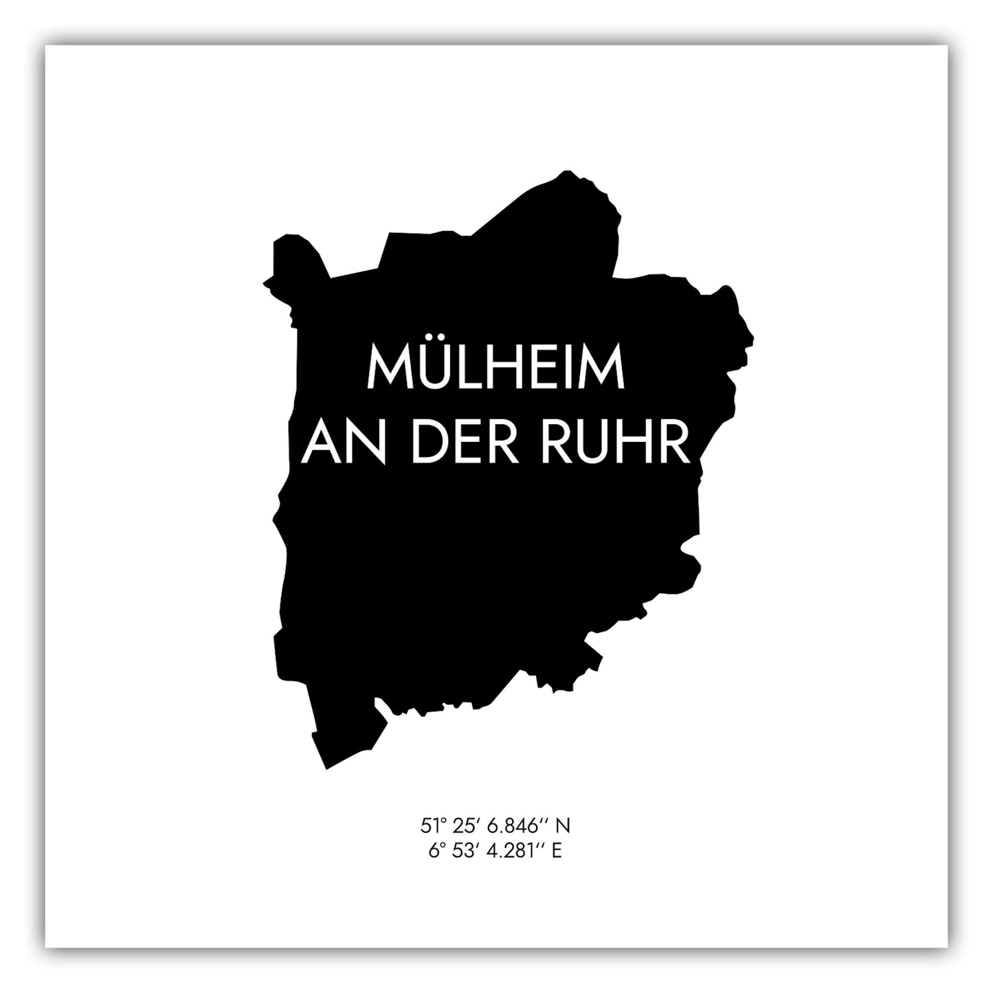 Poster Mülheim Koordinaten #6