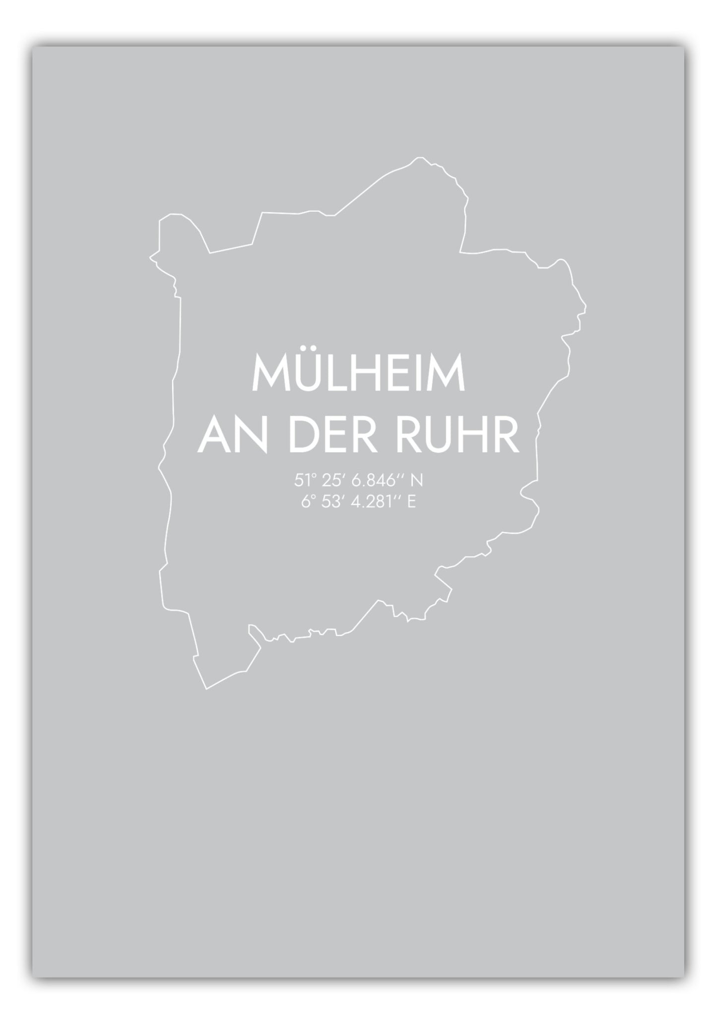 Poster Mülheim Koordinaten #7