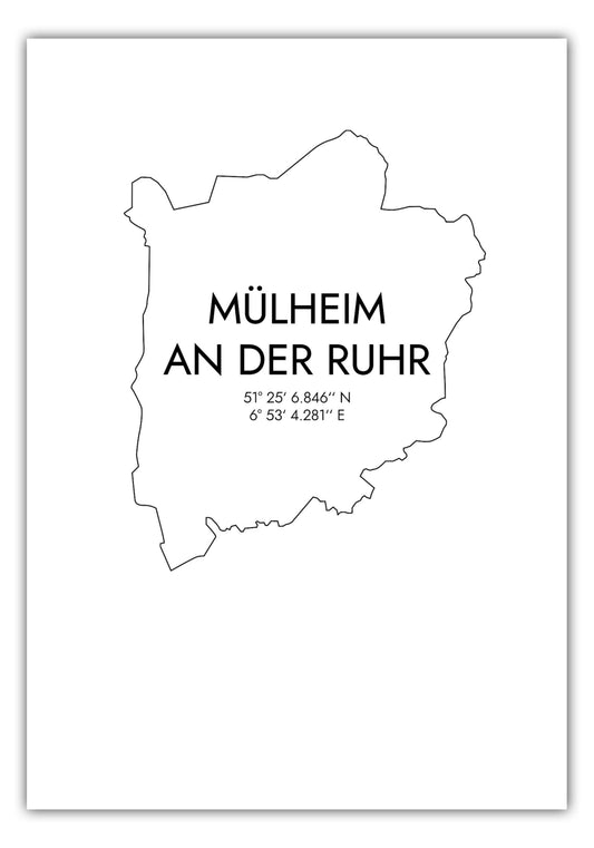 Poster Mülheim Koordinaten #7