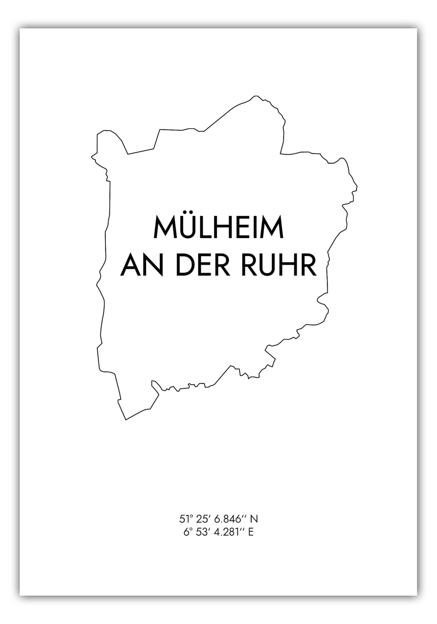 Poster Mülheim Koordinaten #8