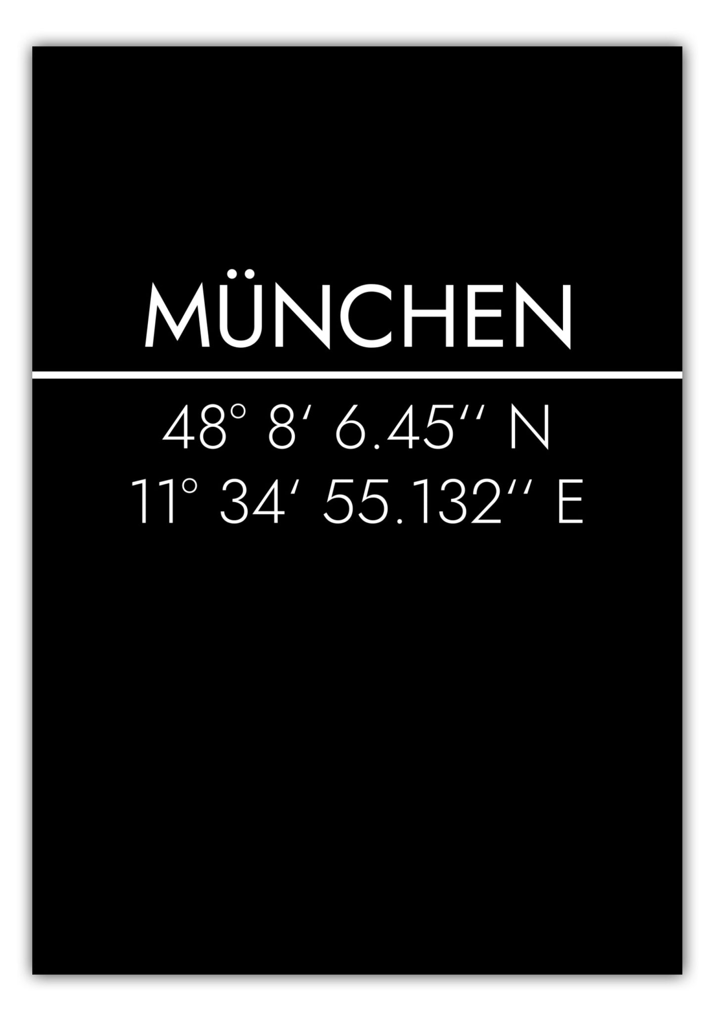 Poster München Koordinaten #2