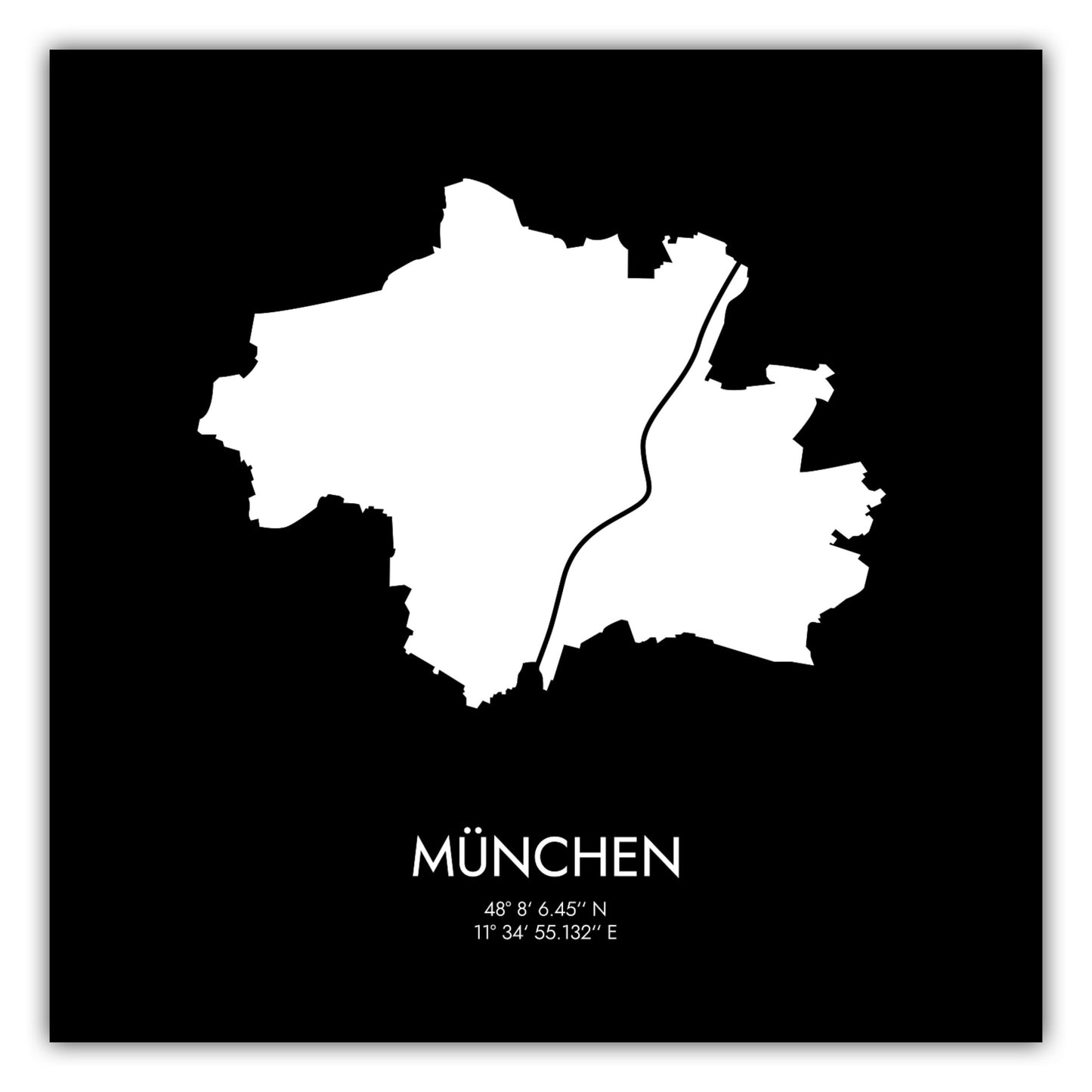 Poster München Koordinaten #3