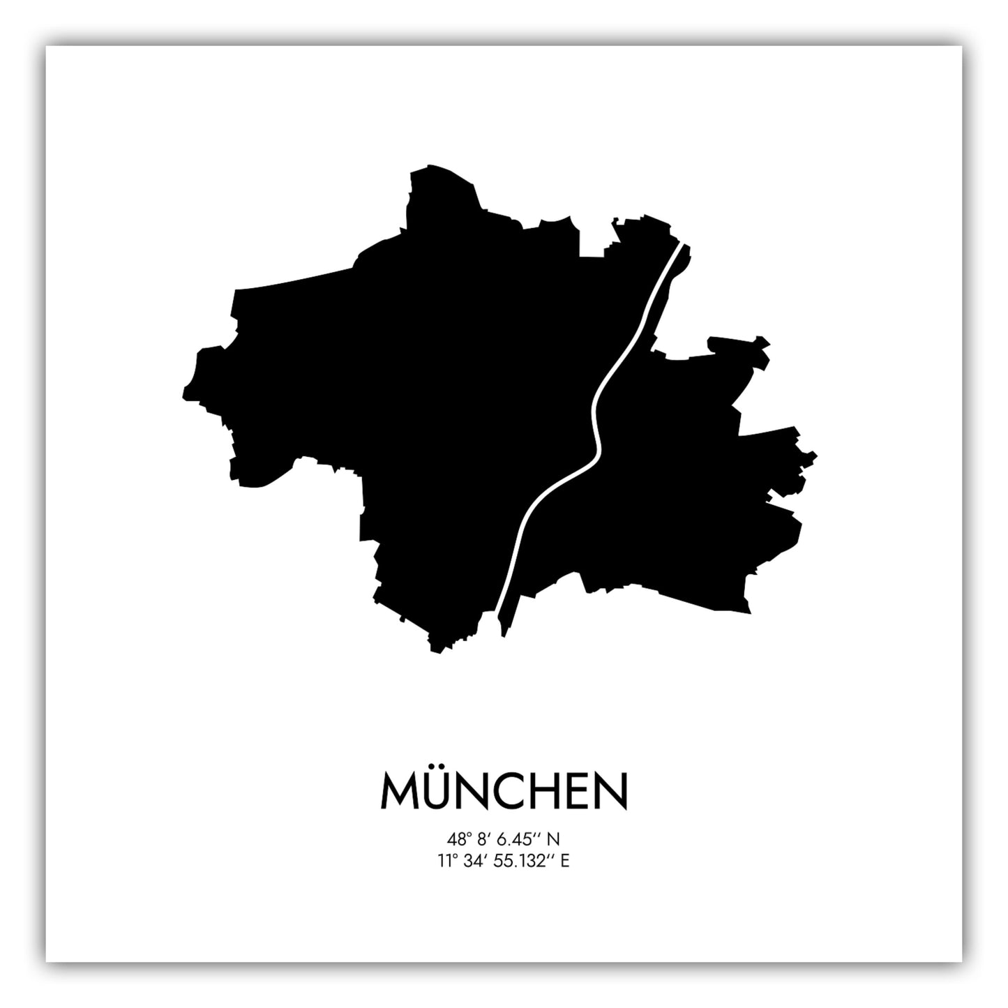 Poster München Koordinaten #3