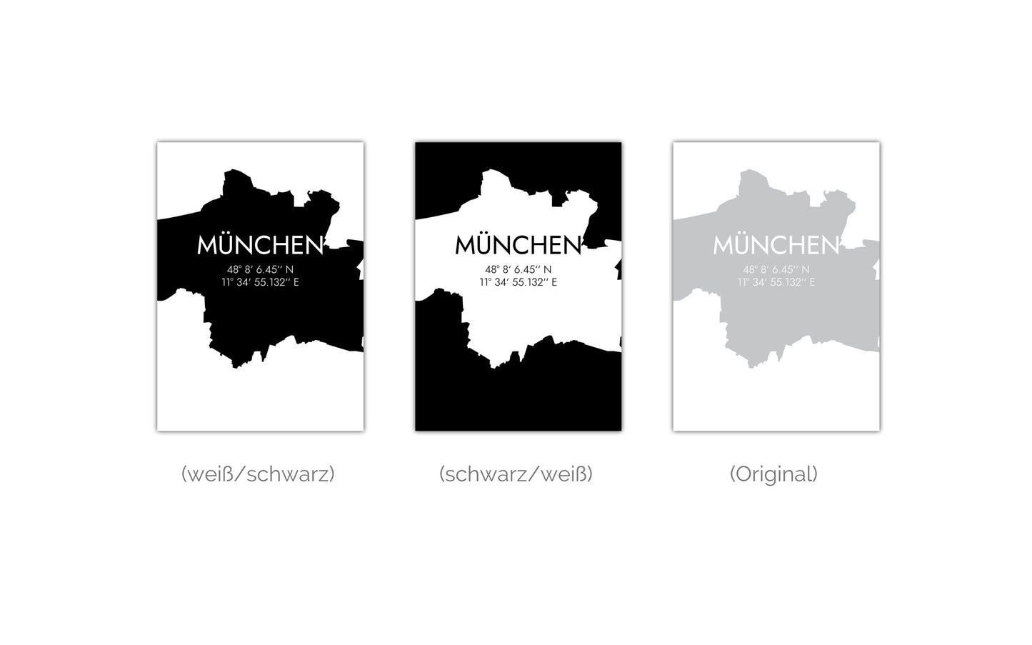 Poster München Koordinaten #5