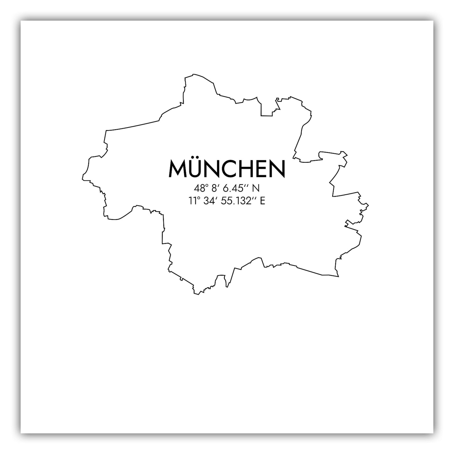 Poster München Koordinaten #7