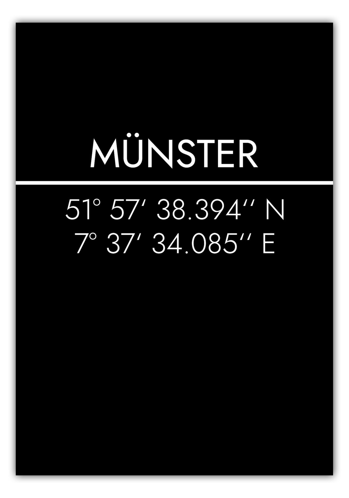 Poster Münster Koordinaten #2