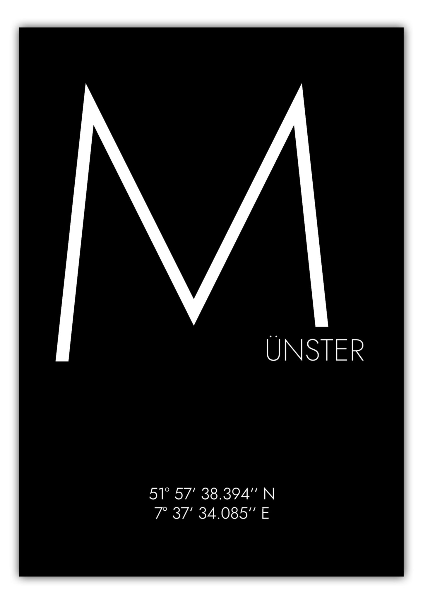 Poster Münster Koordinaten #4