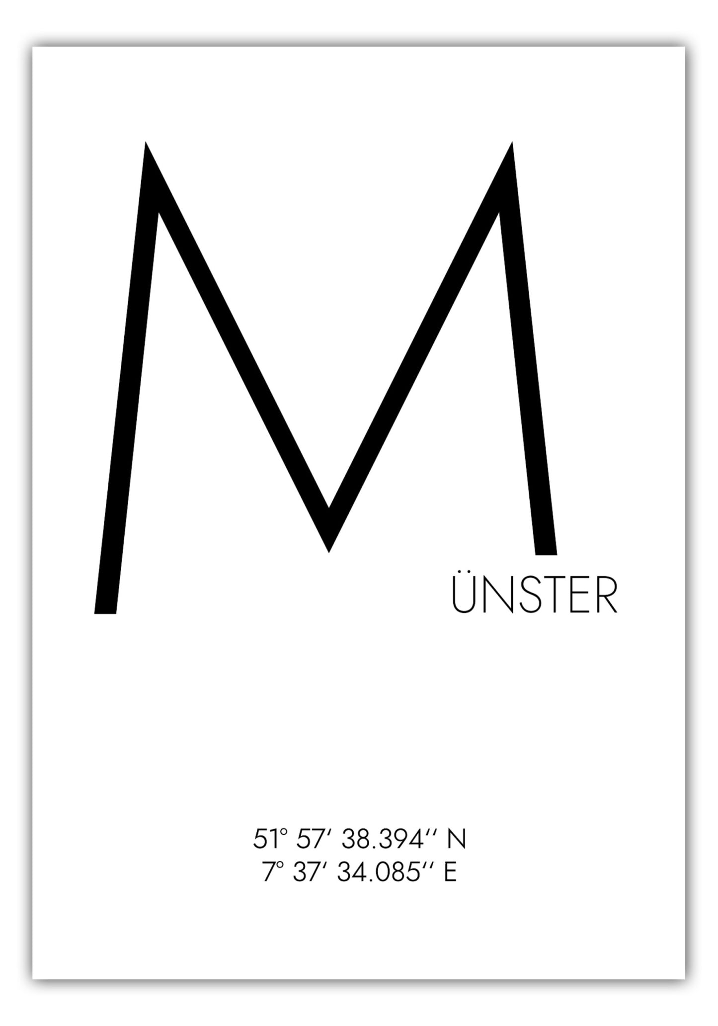 Poster Münster Koordinaten #4