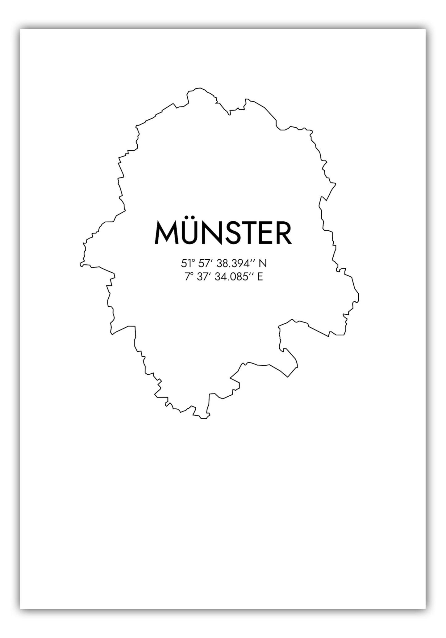 Poster Münster Koordinaten #7