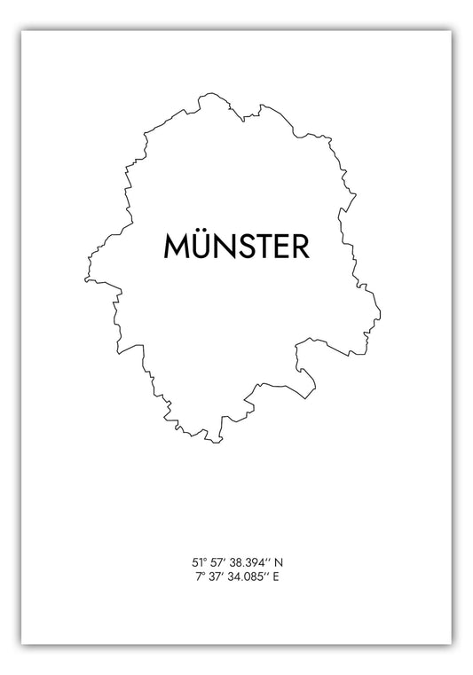 Poster Münster Koordinaten #8