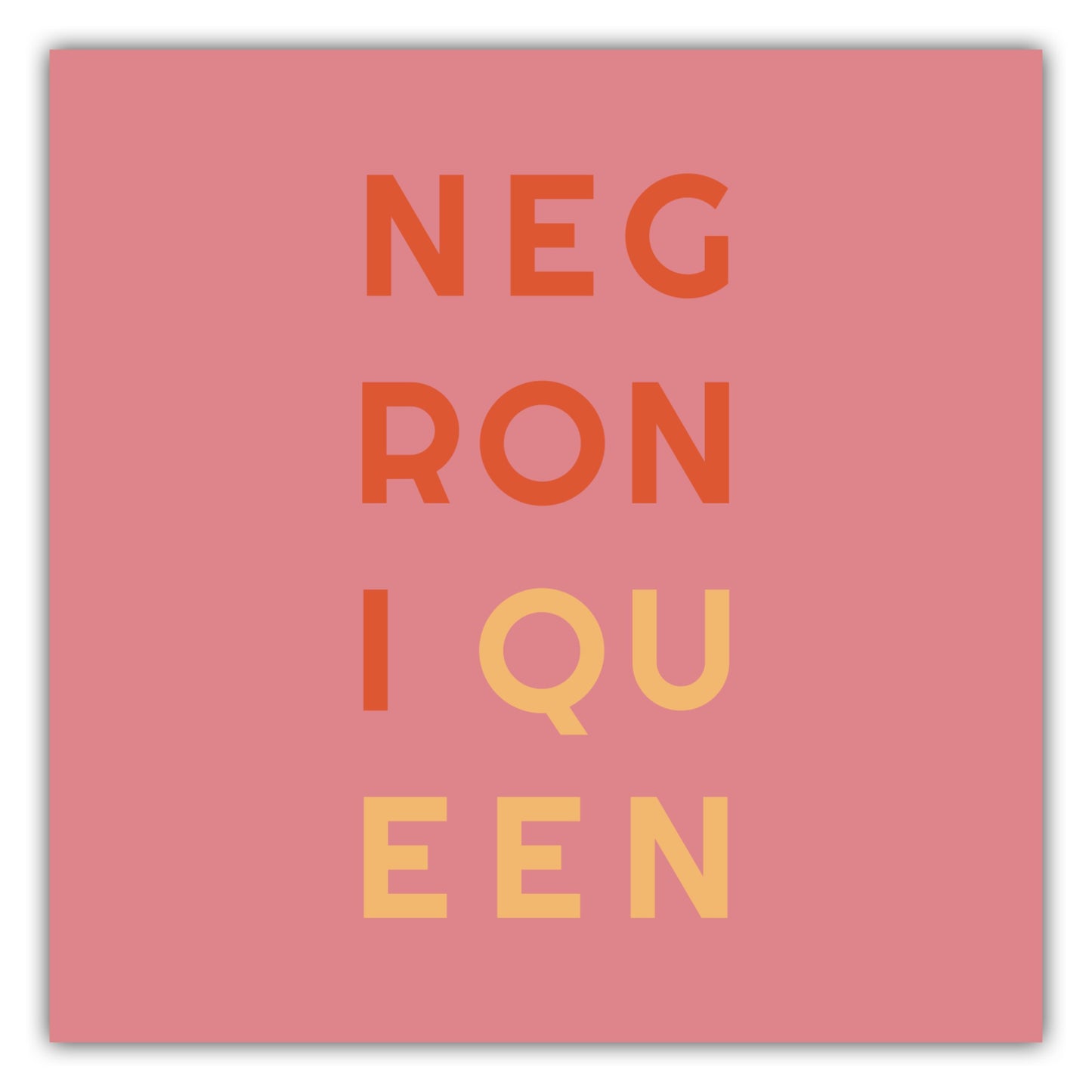 Poster Negroni Queen - La Dolce Vita Collection