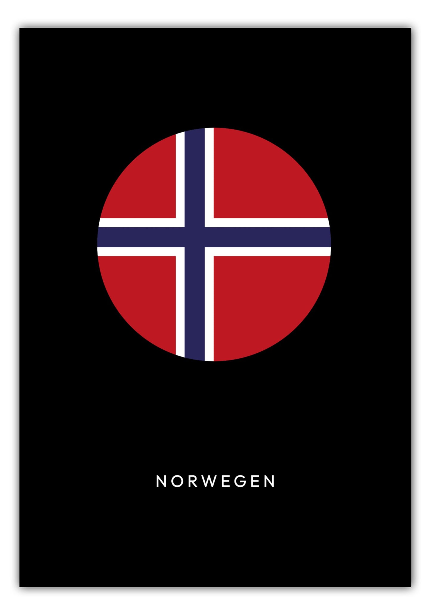 Poster Norwegen Kreis