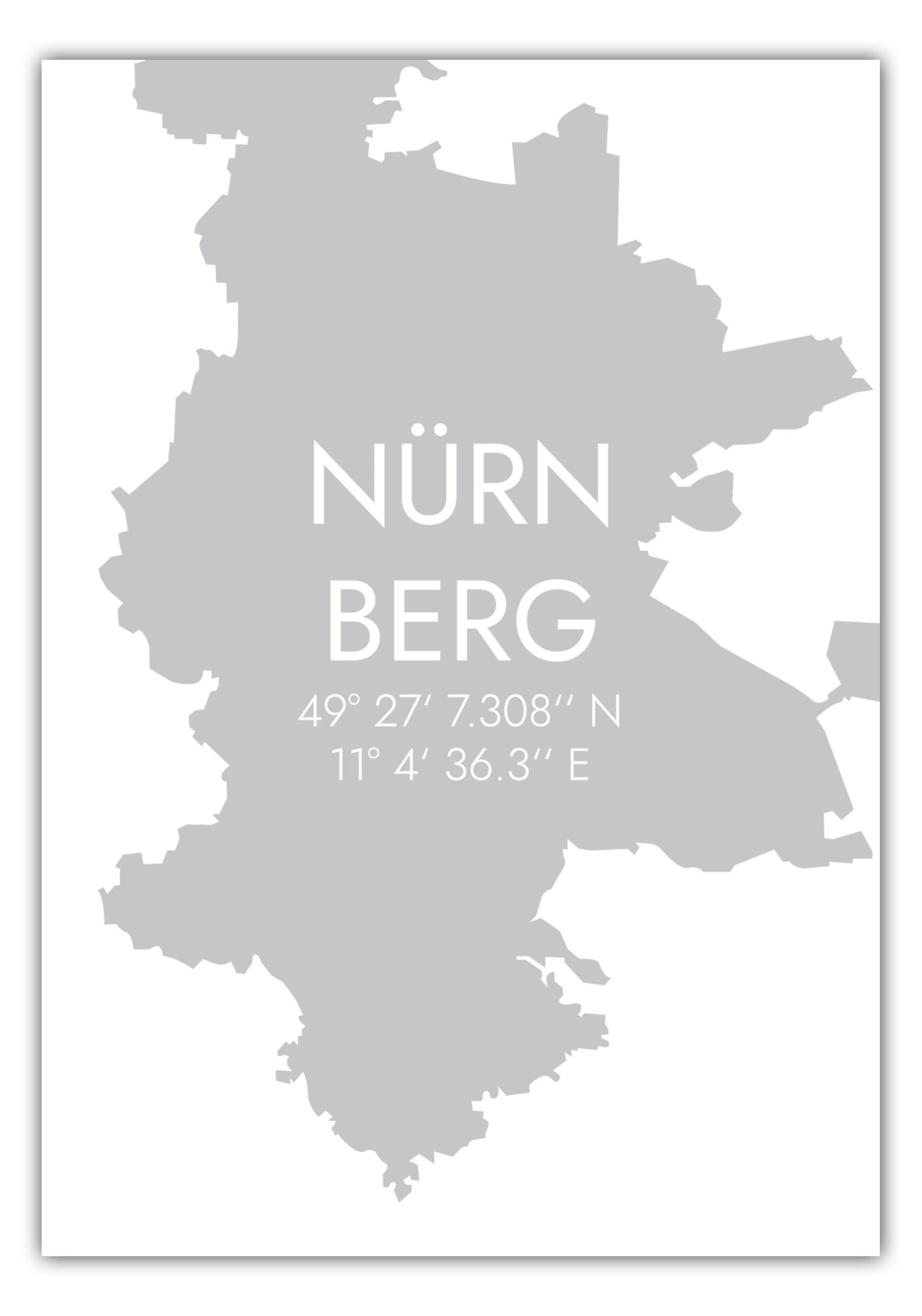 Poster Nürnberg Koordinaten #5