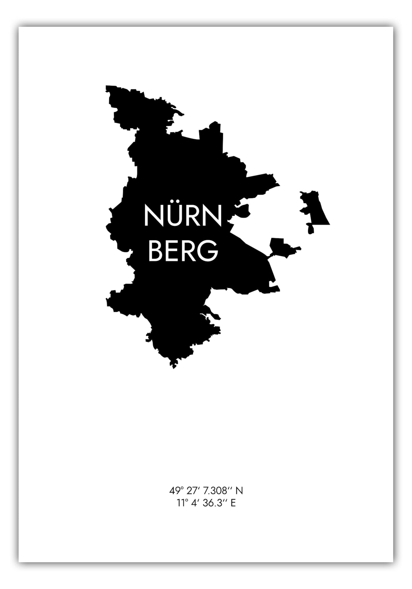 Poster Nürnberg Koordinaten #6