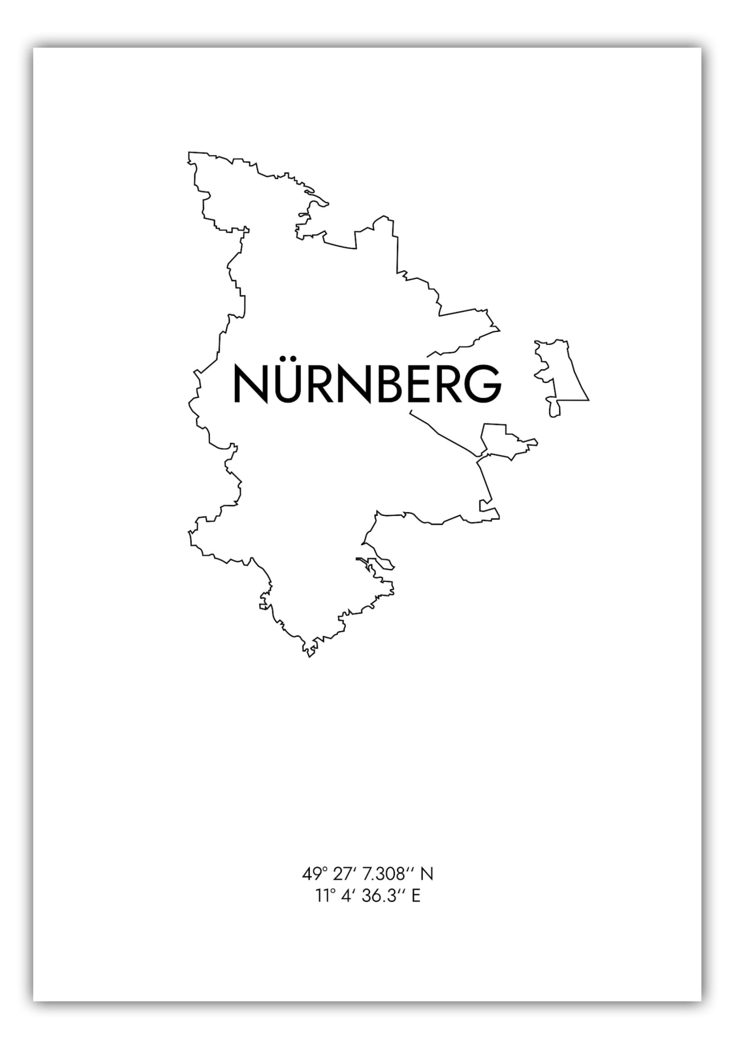 Poster Nürnberg Koordinaten #8