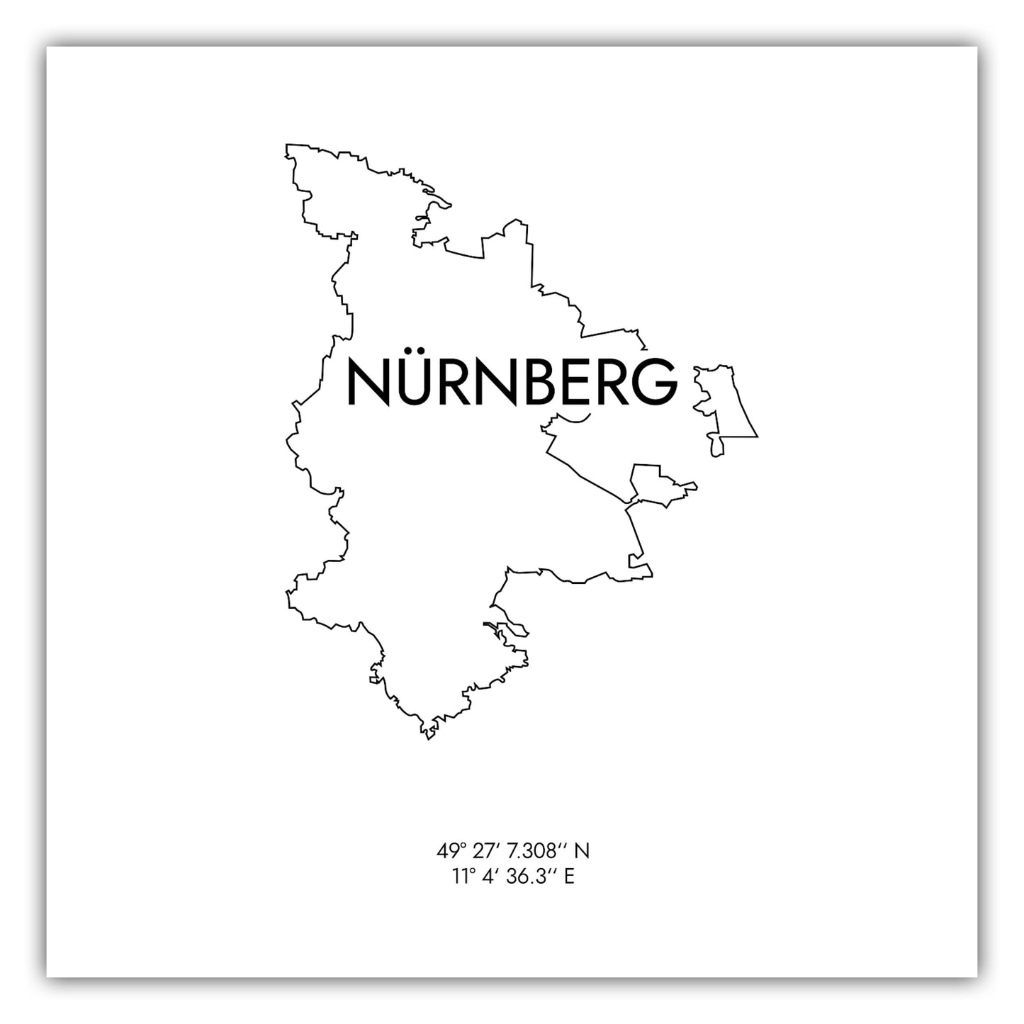 Poster Nürnberg Koordinaten #8