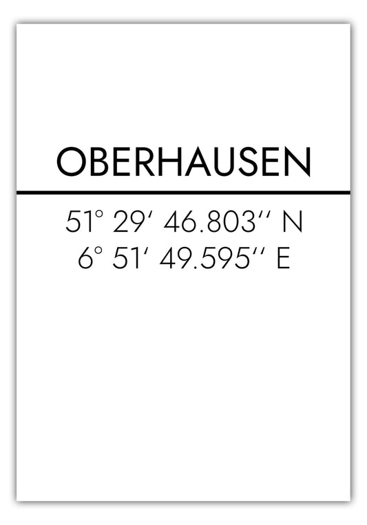 Poster Oberhausen Koordinaten #2